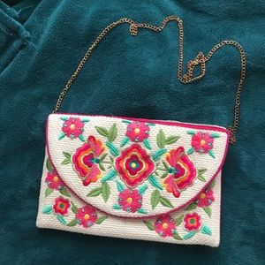 Beautiful Embroidered & Beaded Clutch Purse